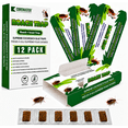 thumbnail image 1 of Cockroach Traps, 12-Pack, Larger and Multi-Entry Design Roach Traps with Extra-Strong Adhesive, Sticky Glue Cockroach Trap for Indoor Use, Insect Sticky Glue Traps, Family-Safe, Easy and Ready-to-Use, 1 of 7