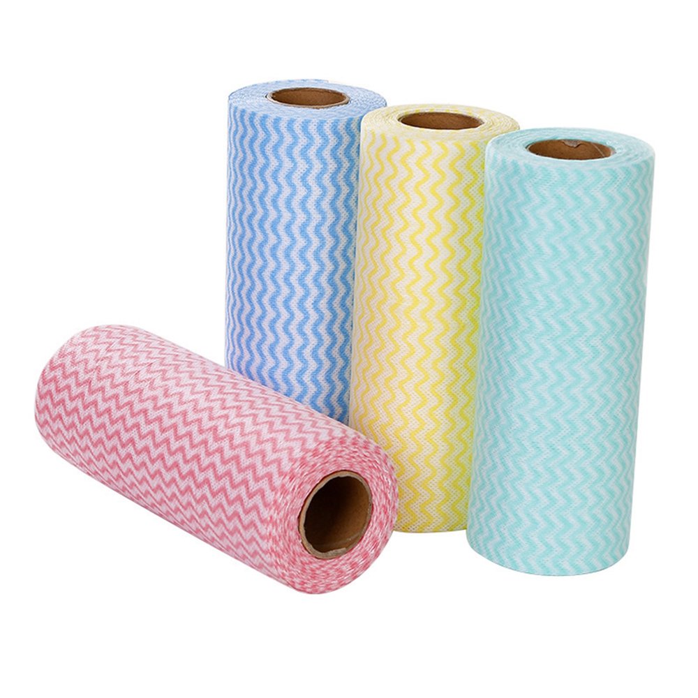 LEEYNEER 2PCS Disposable Kitchen Towels  9.85 inches x 7.68 inches  Washable and Reusable Cleaning Cloths | Lint and Streak Free Reusable Paper Towels  Disposable Cleaning Cloth Paper for