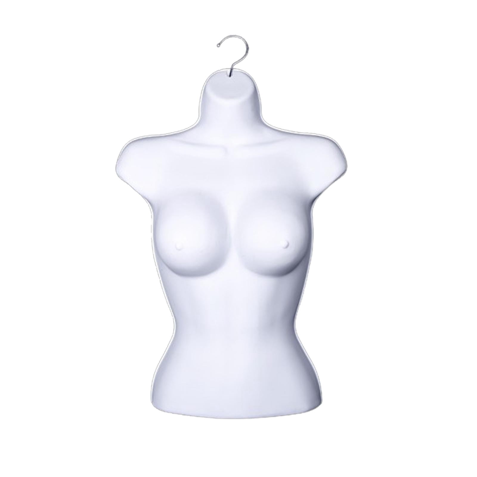MERIGLARE Body Women Dress Form Big Chest Model Hanging Bra Half Body Dress Form white