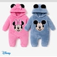 thumbnail image 5 of Disney Mickey Baby Boys Girls Bodysuits Furry Character Graphic 3D Ears Hooded Romper Gifts Sizes 0/3-18M, 5 of 5