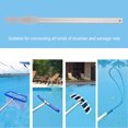 thumbnail image 4 of Swimming Pool Pole Wire Brushes For Cleaning For Pool With Pole Aluminum Alloy Portable Aluminum Alloy Telescopic Handle Stick Joint For Brushes Salvage Net, 4 of 8