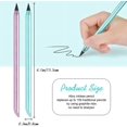 thumbnail image 3 of LAICAIW 5PCS Metal Inkless Pencil, Infinity pencil, Reusable Everlasting Pencil, Replaceable Nib Pencil with 10 Replaceable Nib for Writing Drawing Students Home Office School Supplies, 3 of 7