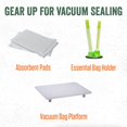 thumbnail image 3 of LEM Products MaxVac Quart Vacuum Sealer Bags, 8 x 12 Inches, Compatible with Major Vacuum Sealer Brands, 100 Count, 3 of 8
