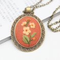 thumbnail image 3 of Coofit 4 Ensembles Kit de Démarrage Broderie Rétro Fleur DIY Collier Pull Pendentif Collier, 3 of 10