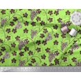 thumbnail image 3 of Soimoi Tissu Poly Georgette Feuilles & Raisins Fruits Tissu Imprimé 1 Yard 42 Pouces de Large, 3 of 3