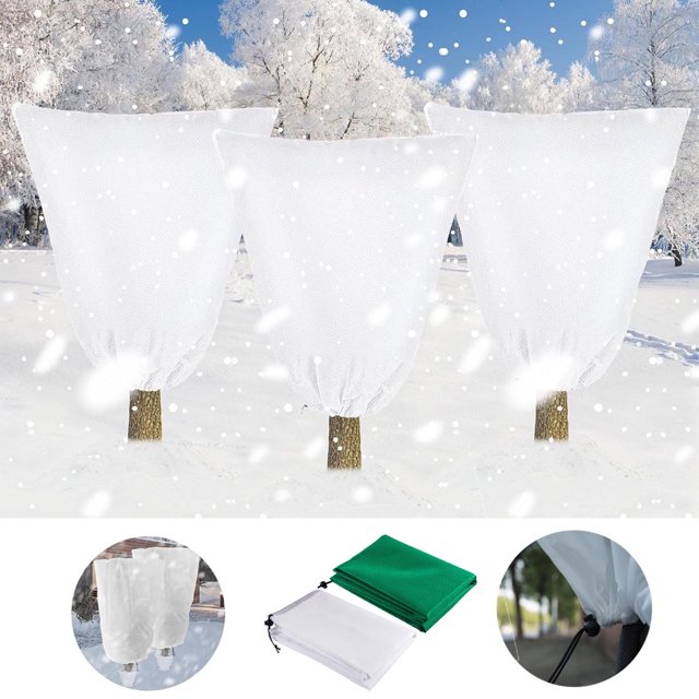 Vaidha Thermal Cover, Plants, Protective Cover, Non-woven Fabric, Drawstring Type, Winter, Cold Protection, Insulation, Snowproof, Windproof