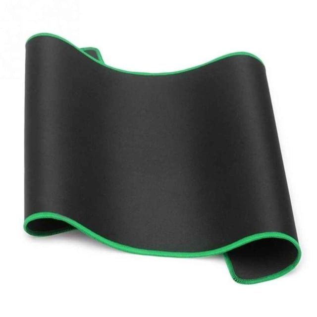 Transemion 2020 Hot Non Wear Resistant Computer Notebook Soft Edge Seamed Mouse Pad Office Rubber Fabric Mat green 280*350*3mm 1Set
