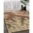thumbnail image 3 of Ahgly Company Tapis d'Intérieur Lavable en Machine Carré Marron Selle, 6 Pieds Carré, 3 of 7