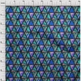 thumbnail image 4 of oneOone Polyester Spandex Blue Fabric Geometric Tropical Texture Sewing Craft Projects Fabric Prints By Yard 56 Inch Wide, 4 of 4