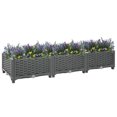 thumbnail image 2 of vidaXL Planter Raised Flower Bed with Rattan Look Plant Box Polypropylene, 2 of 6