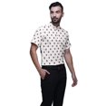 thumbnail image 2 of BESTMAN Casual Printed Shirts For Men Slim Fit Button Down Short Sleeve Shirt, 2 of 5