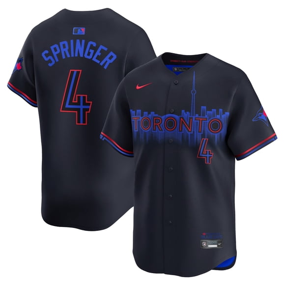 Men's George Springer Black Toronto Blue Jays Player Jersey