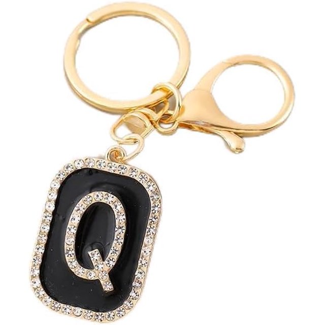 Letter Keychain,26 Letters A-Z Decorative Letter Keychain,Name Keychain for Women Girls Men Teenager Gift