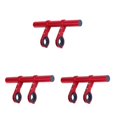 thumbnail image 4 of relayinert Bicycle Handlebar Extender with Double Clamps Front Flashlight Extension Bracket Mounting Rack Adapter Supplies Red Aluminum Alloy 3Set, 4 of 6