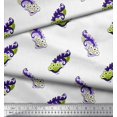 thumbnail image 2 of Soimoi Poly Georgette Fabric Swirl & Floral Block Decor Fabric Printed Yard 52 Inch Wide, 2 of 3