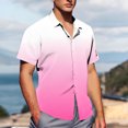 thumbnail image 4 of Pisexur T Shirts for Man , Chemise Décontractée pour Hommes, Col Rabattu, Manches Courtes, Boutonnée, Rose, G, Golf, Hommes, 4 of 7