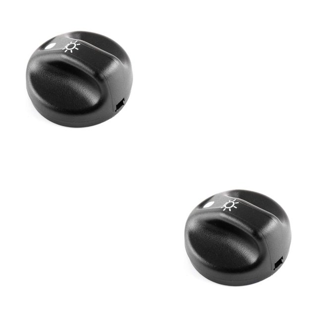 ZheElen Replacement For Ford F150-F450 Headlight Switch Knob Automotive Front Light Control Knob Auto Parts 3L3Z11661AA 2Set