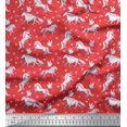 thumbnail image 1 of Soimoi Modal Satin Fabric Dot,Star & Unicorn Animal Print Sewing Fabric Yard 42 Inch Wide, 1 of 3