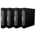 thumbnail image 1 of Storex Duragrip Binder Hard Cover /1"-Inch O-Ring/ Black (4 units/pack), 1 of 4