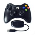 thumbnail image 1 of Wireless Controller Joysticks Bluetooth Vibration Gamepad Handle with 2.4G Receiver Compatible for Xbox360 PC Black, 1 of 5