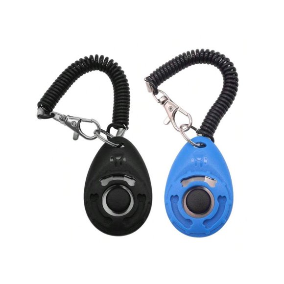 Multicolor Blue Dog Training Clicker With Sound For Behavior Modification
