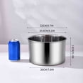 thumbnail image 2 of RKSTN Kitchen Utensils & Gadgets Stainless Steel Basin Food Grade Oil Basin Household Kitchen Lard Basin Commercial Small Basin Seasoning Basin, 2 of 2