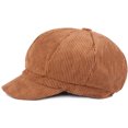 thumbnail image 4 of pitrice Fashionable Corduroy Womens Hat Warm And Comfortable For Autumn And Winter Multi Color Selection milky white, 4 of 6
