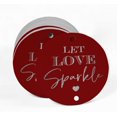 thumbnail image 2 of Inkdotpot Silver Foil Paper Hang Tags Let Love Sparkle Wedding Favor Tags 100 Pieces, 2 of 6