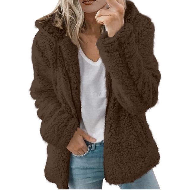 Winter Clearance Cardigan Sweaters for Women Long Sleeve Loose Coat Cardigan Solid Color Sweater