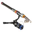 thumbnail image 3 of Portable Lure Rod Set Spinning Reel Fishing Rod Combos Full Kit Telescopic Fishing Rod Pole with Reel Line Lures Hooks Fishing Gear Accessories Organizer, 3 of 8