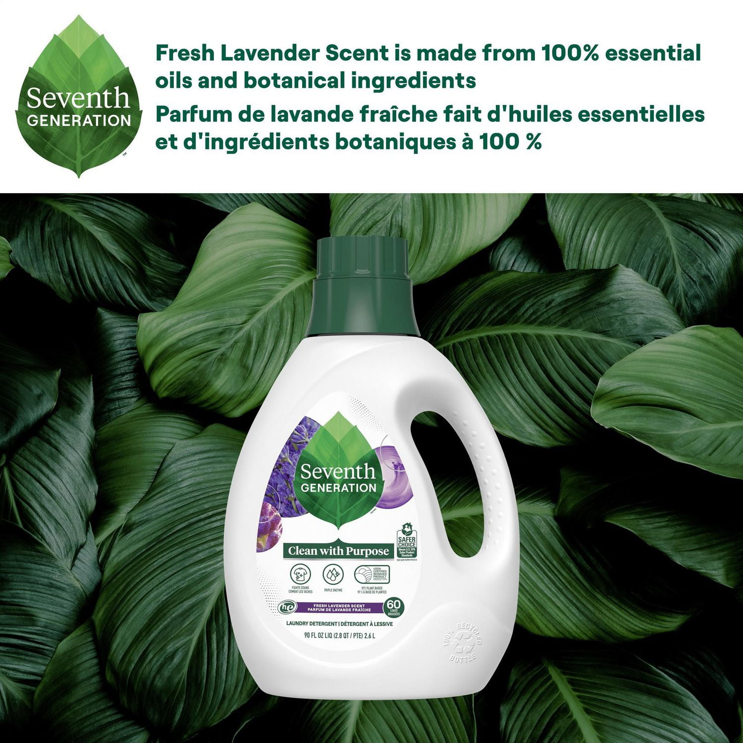 Seventh Generation Fresh Lavender Scent Detergent Liquid