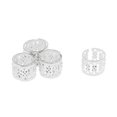 thumbnail image 3 of HILABEE 100 Pcs/Ensemble Perles de Barbe Dreadlocks Cheveux Anneaux Manchettes en Métal Tubes, 100 Pcs, 3 of 9