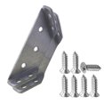 thumbnail image 3 of Birdeem Stainless Steel Multifunctional Corner Three Sided Fixed Corner Brace Cabinet Trapezoidal Hanging Angle Hanging Layer Board Support Furniture Connecto, 3 of 5