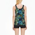 thumbnail image 4 of SBYOJLPB Womens 2 Piece Tankini Swimsuits Modest Coverage Bathing Suits Tank Top with Board Shorts, 4 of 5