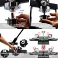 thumbnail image 3 of ChiButtons Kit 25mm (1") Button Maker Badge Press Machine-B400 + 25mm Round Die Moulds + 500 set Pin Button Components + Adjustable Circle Cutter (Black), 3 of 5