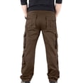 thumbnail image 4 of cllios Mens Cargo Pants Plus Size Multi Pockets Pants Work Military Trousers Running Jogger Cargo Pants, 4 of 4
