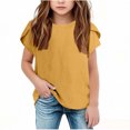 thumbnail image 1 of RXIRUCGD 2025 Vêtements d'Été pour Enfants Nouveaux T-Shirts d'Été pour Enfants Manches Raglan Manches Courtes T-Shirt Graphique Col Rond T-Shirt Filles Haut Décontracté, 1 of 5