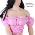 thumbnail image 2 of fastboy 1 Set 1/6 Action Figure Exquisite Realistic Creative Shirt Unique Design DIY Accessory Detachable Costume for 12inch Figure rose red, 2 of 5
