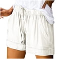 thumbnail image 1 of Timegard Womens Wide Leg Shorts Summer Plus Size Casual Loose Comfy Shorts Drawstring Travel Solid Color, 1 of 7