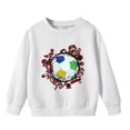 thumbnail image 3 of QIPOPIQ Chandails en Molleton Fille Pull Col Rond Hiver Manches Longues Hauts Chemises Taille 3-14 Ans Vêtements Enfants Liquidation, 3 of 8
