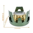 thumbnail image 2 of WHEANG Réchaud de Randonnée Portable en Acier Inoxydable pour l'Extérieur, Réchaud à Combustible Léger en Laiton, Brûleur à Alcool pour Bbq, Camping, Randonnée, Pique-Nique, 2 of 6