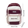thumbnail image 3 of Dvkptbk Teen Backpack for School Color Blocking Sports Kids Backpack for Teens Middle School Students Bookbag Computer Bag for School Waterproof Casual Daypack Travel, 3 of 6