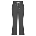thumbnail image 4 of Birdeem Mode Femmes Été Décontracté Ample Coton et Lin Poche Pantalon Uni, 4 of 9