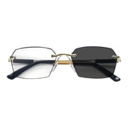 BotaniNest Photochromic Blue Light Blocking Reading Glasses Thin Reading Glasses Blue Light Reading Glasses For