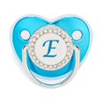 thumbnail image 1 of XZNGL Pacifier Clips Baby Girl Baby Pacifier 26 Letter Name Initials Clip Silicone Baby Pacifier Golden Shiny Newborn Pacifier Silicone Pacifier Clip, 1 of 3