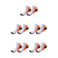thumbnail image 3 of Baohd 2piece Moisture Wicking And Quick Drying Sports Socks For Women Foot Compression Socks Ankles Socks orange S/M 5Set, 3 of 6