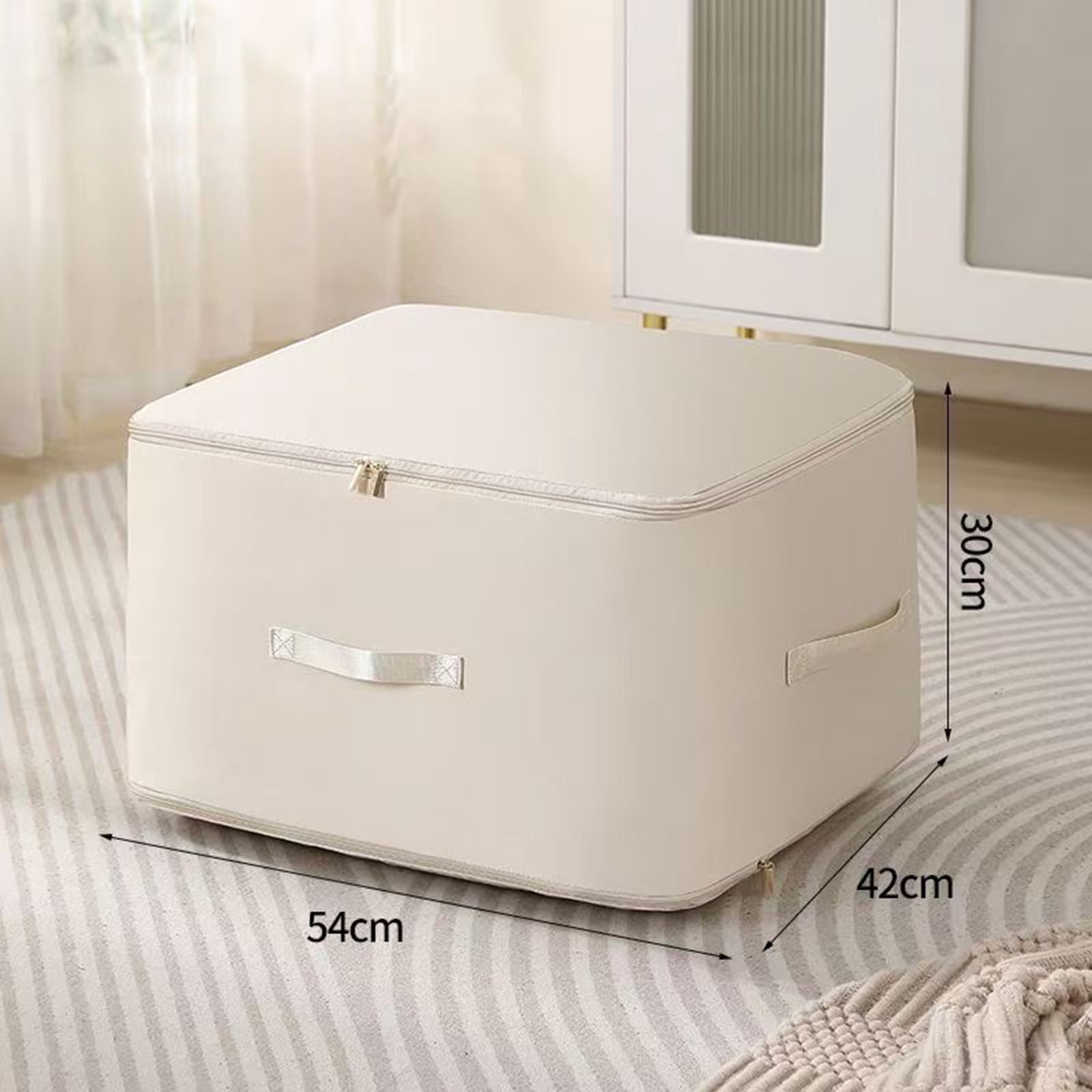 Sac de Rangement pour Couette et Vêtements, Doudoune Portable, Veste en Coton, Sac d'Emballage de Rangement, Anti-Humidité, Sans Odeur, Poignée Grand pour un Transport Facile