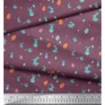 thumbnail image 2 of Soimoi Polyester Crepe Fabric Egg & Rabbit Animal Printed Fabric 1 Yard 52 Inch Wide, 2 of 3