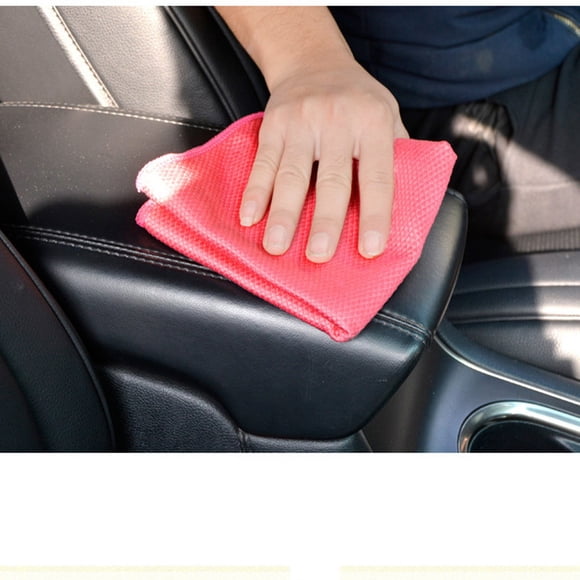 Product Cleaning Cloths for Household Wipe 40 x 30 cm Microfiber Reusable Towels for Glass Car Kitchen 5/10 Pack, 30x40 cm, Red