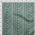 thumbnail image 4 of oneOone Rayon Teal Green Fabric Block Print Craft Projects Decor Fabric Printed By The Yard 56 Inch Wide, 4 of 4